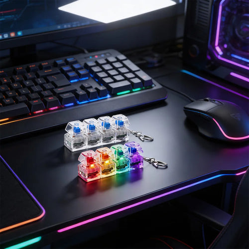 Pocket LED Keycap Fidget Tester